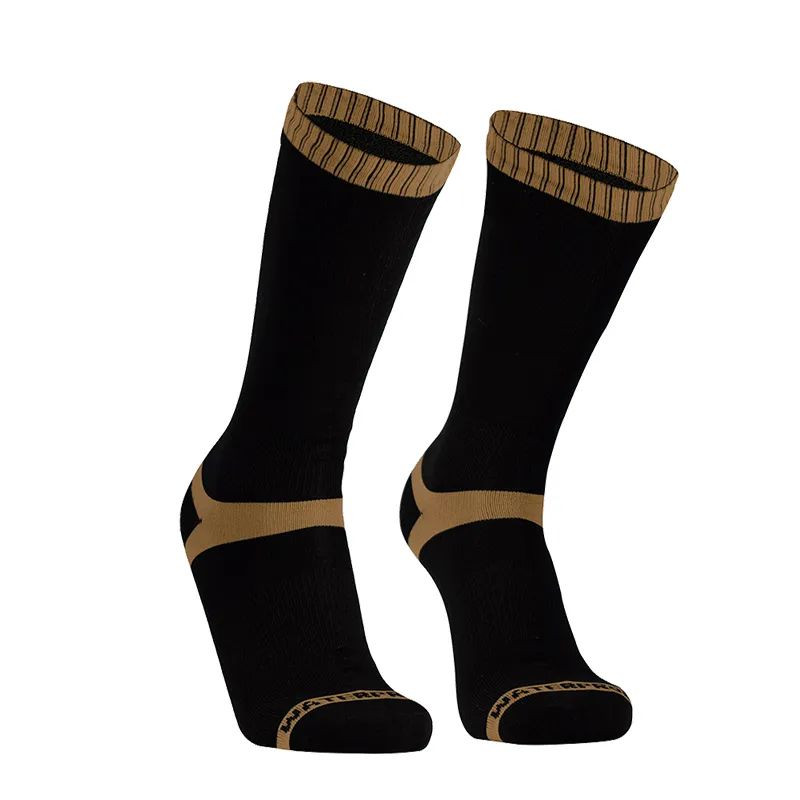 9009266.970 Шкарпетки водонепроникні Dexshell Hytherm Pro Socks, розмір L (43-46), чорні з коричневою смугою - Зображення 1