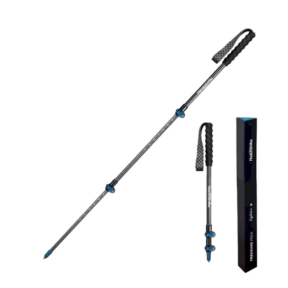 9011575.970-1 Трекінгова палиця Naturehike ST10 NH19S010-T, 120 см, блакитна - Зображення 1