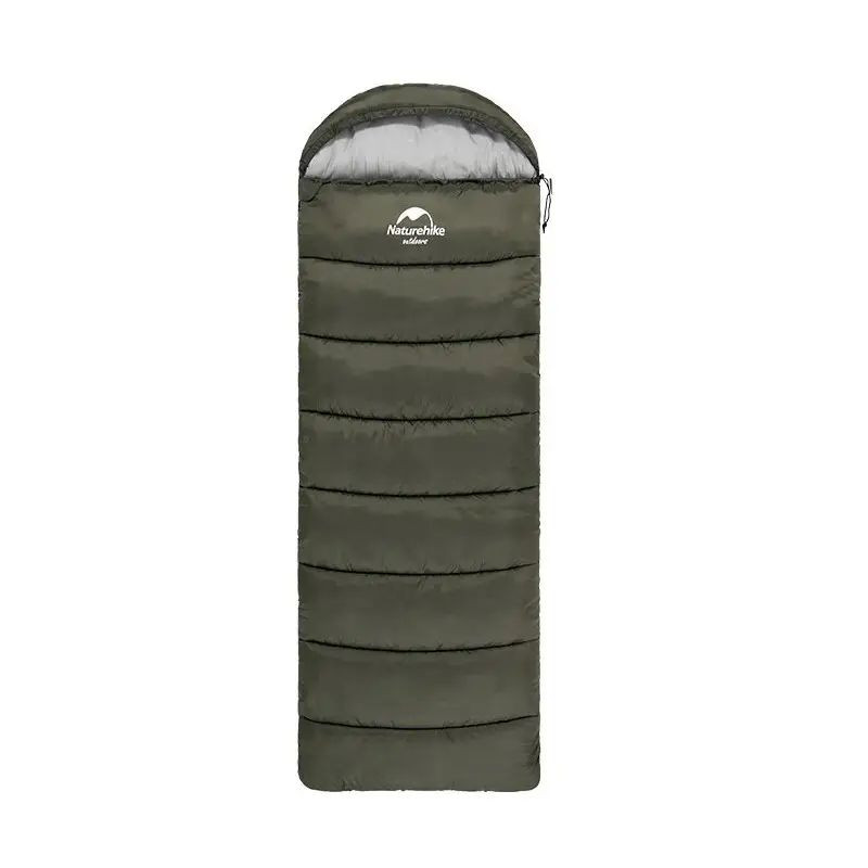 9013738.970 Спальник з капюшоном Naturehike U350S NH20MSD07, (-3°C), лівий, темно-зелений - Зображення 1