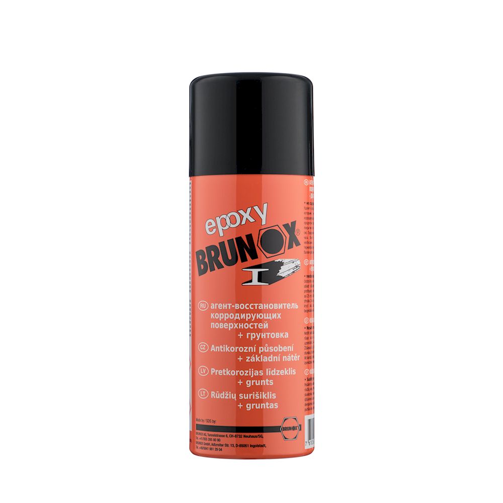 BR040EPRUCZ.jpg Перетворювач іржі та ґрунтовка 2-в-1, спрей Brunox Epoxy 400 ml - Зображення 1