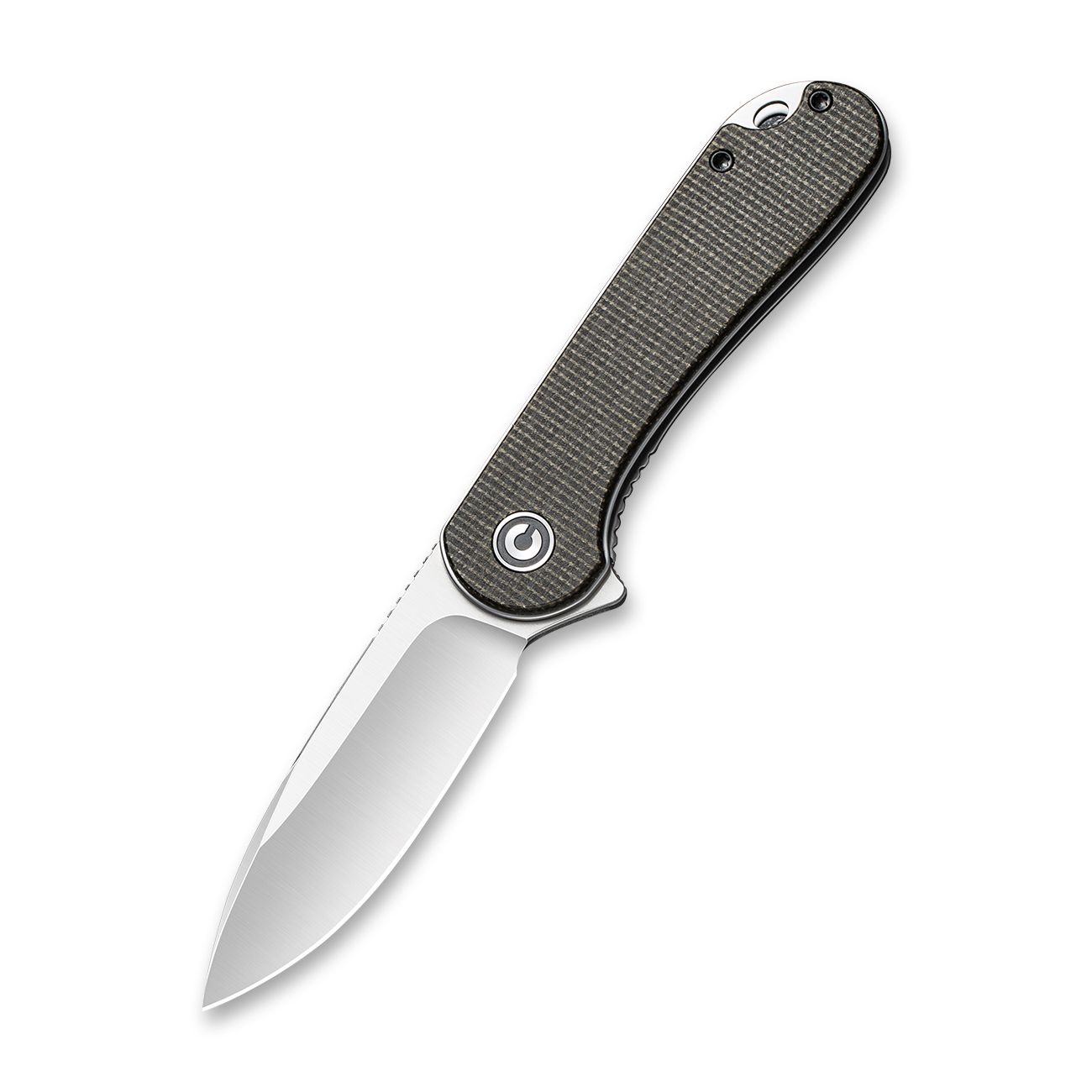 C907T_1 Ніж складаний кишеньковий Civivi Elementum, (7.5 см) D2 / Micarta коричневий - Зображення 1