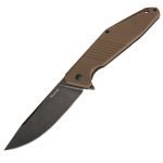 Ніж складаний туристичний Ruike D191-W, (9.2 см) 8Cr13Mov / G10 + steel 420 коричневий
