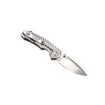 Ніж складаний кишеньковий Ruike M671-TZ, (7 см) steel 154СМ / TC4 (титан) сірий