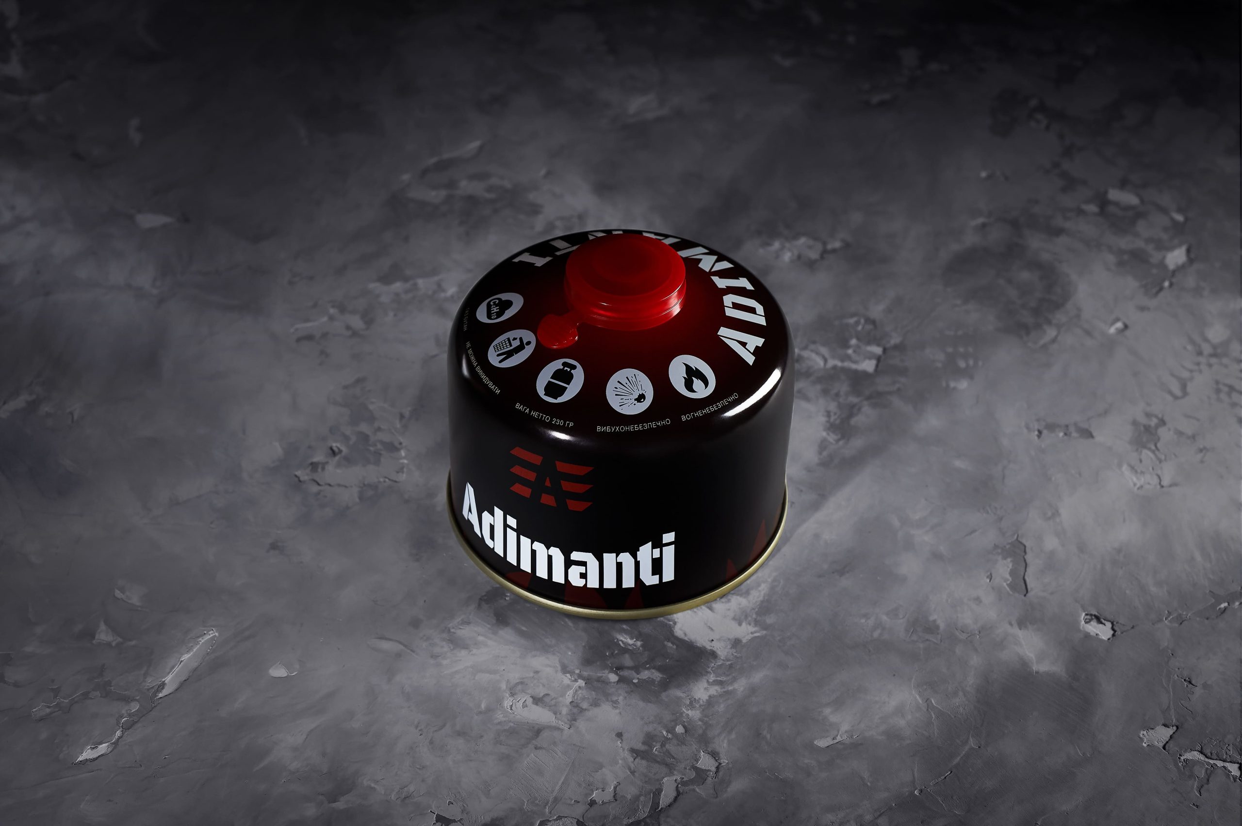 Горелки-Дима01836-1 Газовий балон Adimanti, 230гр - Зображення 1