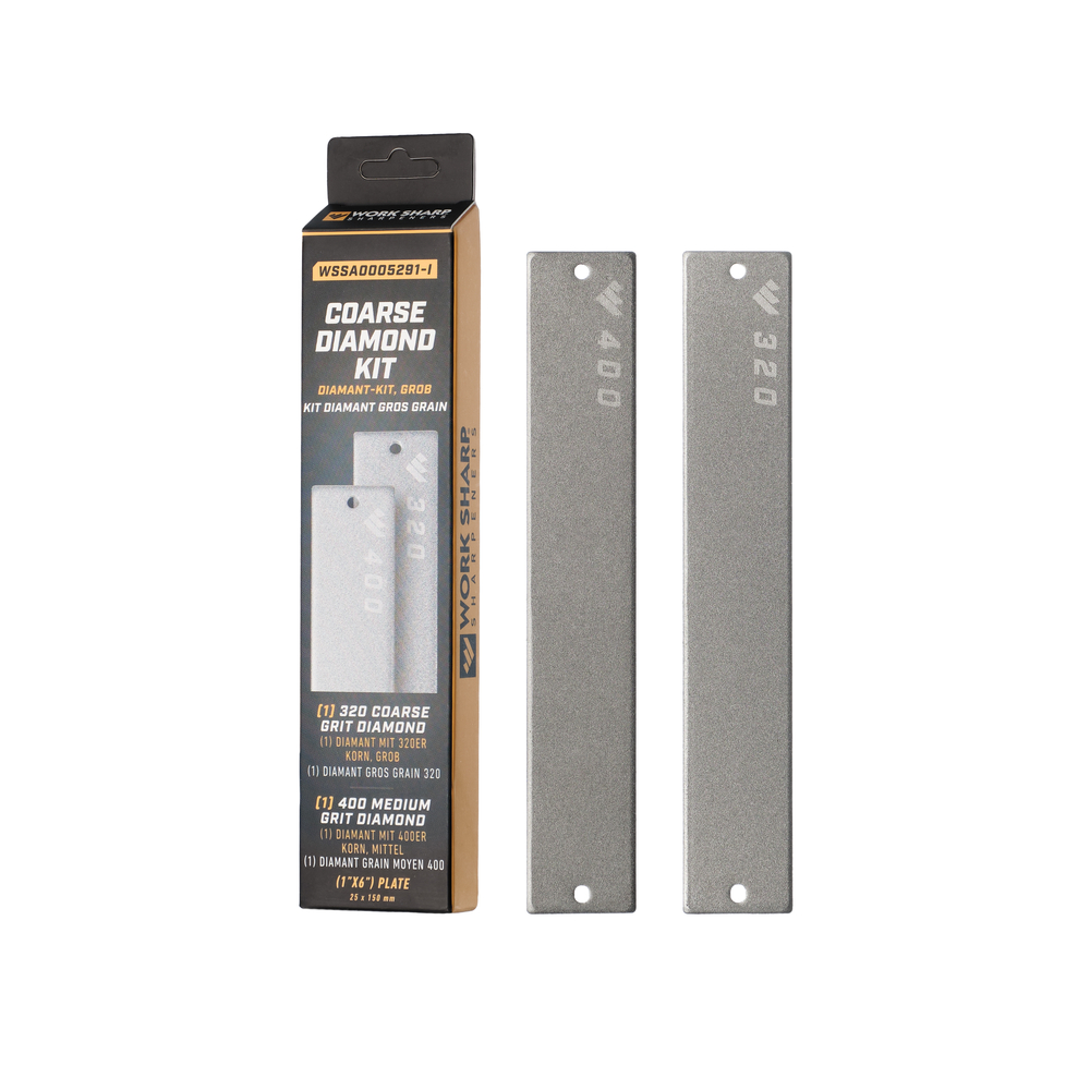 брунокс01032 Work Sharp набір змінних пластин Coarse Diamond (320/400) для точилки WSBCHPAJ-PRO, 2 шт - Зображення 1