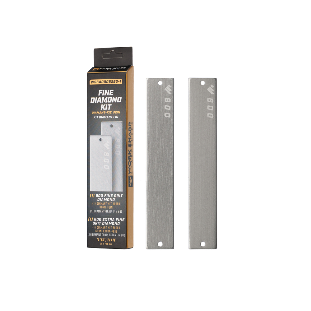 брунокс01035 Work Sharp набір змінних пластин Fine Diamond (600/800) для точилки WSBCHPAJ-PRO, 2 шт - Зображення 1